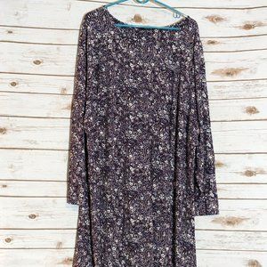 Avenue - NWT Swing Dress Jersey Printed - Size 30/32 - Red, Blue Print